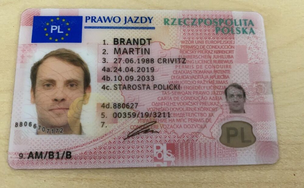 cumpărați permis de conducere polonez înregistrat